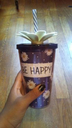 Dark Purple Daisy Cup