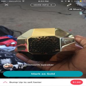 Gold Bluetooth Speaker