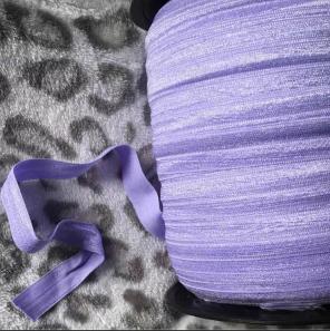 5 yards Lavender fold over elastic