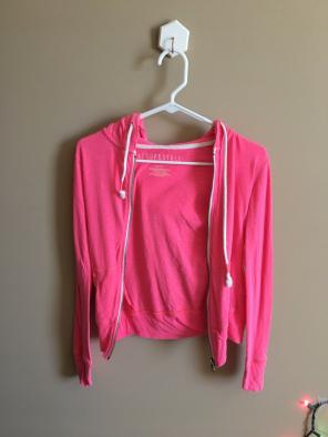 Pink Zip Up Hoodie
