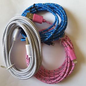 3x 10ft braided apple lightning cable