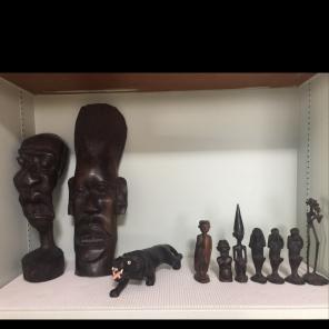 Hand Carved African Figurines And Mask