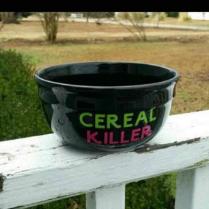 Funny bowl can put name on other side