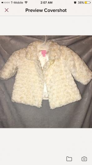 Faux Fur Baby Girl Coat
