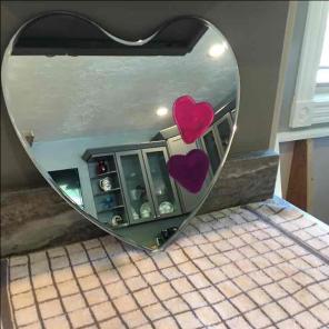 Super cute heart shaped mirror!!