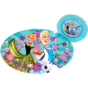 Disney Frozen Oval Place mat Plate Set