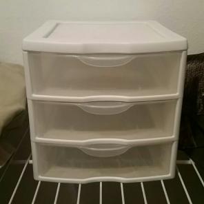 3 drawer small storage container
