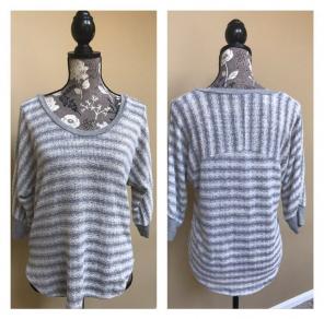 Splendid Scoop Neck Stripe Sweater