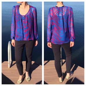 Express button down blouse