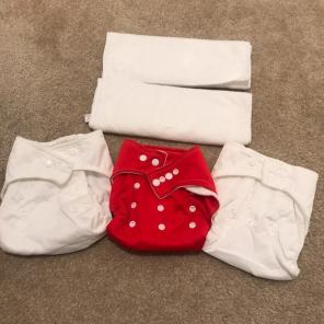3 Cloth Reusable Diaper Bundle Lot