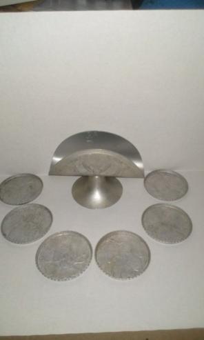 Napkin Holder & Coasters
