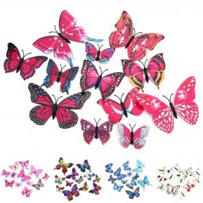 Pink 12pcs set wall fridge decoration