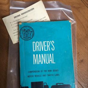 1950's NEW JERSEY DRIVERS MANUAL BOOK
