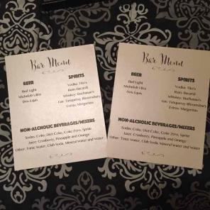2 Bar Menus