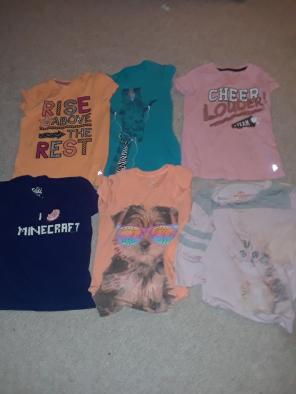 6 Little girls t shirts size 6/6x