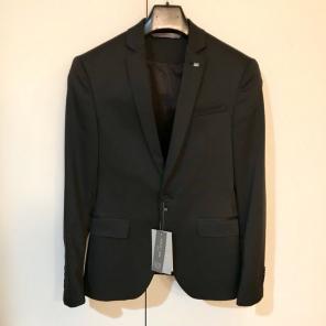 Zara Black Technical Suit Blazer