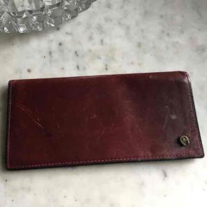 Vintage Etienne Aigner leather checkbook
