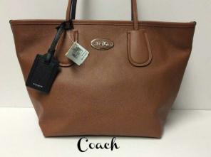 Coach Crossgrain Leather Taxi Zip Top