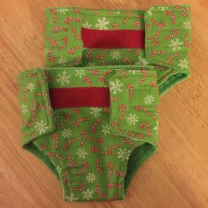 Set Of 2 WashableDoll Diapers