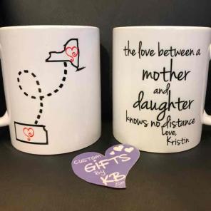 Mother and daughter miss you mug