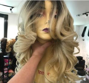 Wig Lacefront Swisslace Long Ombré Blond