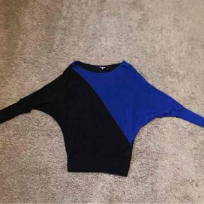 Charlotte Russe Blue/Black Sweater