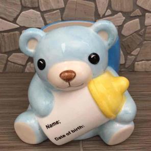 New It's A Boy Teddy Bear Planter
