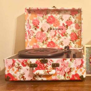 Crosley Floral Vinyl Record Player