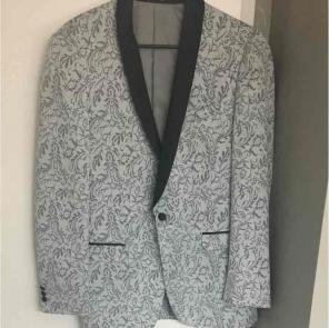Slim Fit Paisley Tuxedo Jacket