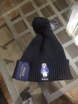 Ralph Lauren Polo Bear Pom Pom Hat