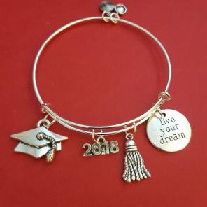 Graduation Themed Charm Bracelet