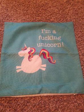 Unicorn throw pillow case cover