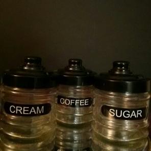 Small 3 Pc Glass Canisters