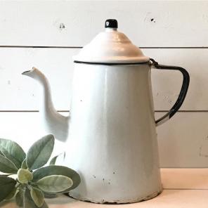 Vintage Enamelware Coffee Pot