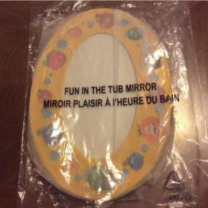 NWT Avon kids naturals fun in tub mirror