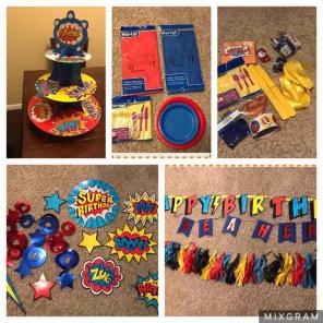 Superhero party supplies