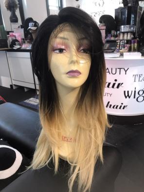 Wig Ombré Silk Top French Lace Free Part