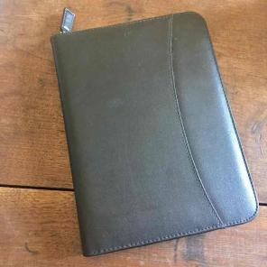 Black Leather Planner
