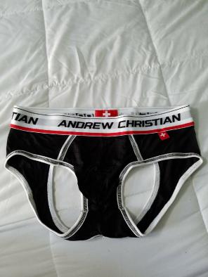Sz-L Andrew Christian Jockstrap Black