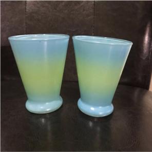Blue Green Blendo Vintage Glass