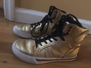 Supra Kids Gold Sneakers