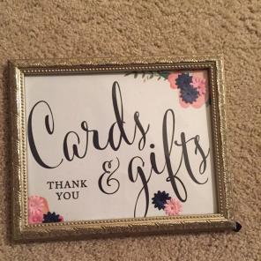 Framed Wedding Sign