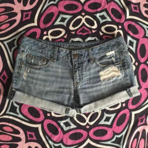 American Eagle Distressed Jean Shorts