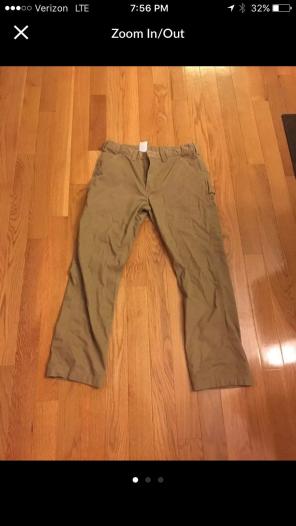Carhartt Tan Work Pants Men's