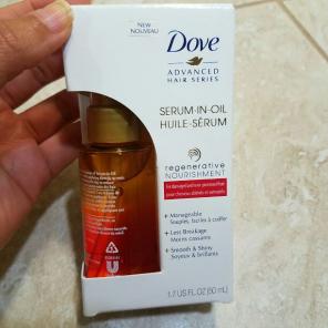 Dove serum-in-oil for damage hair