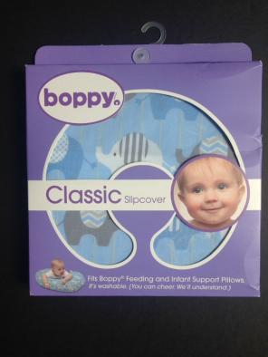 Boppy Cover Baby Boy Blue Elephants