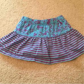 Hanna Anderson blue and purple skort
