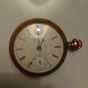 Elgin pocket watch sidewinder for parts
