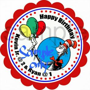 Dr. Seuss favor tag