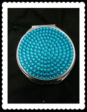 Ocean Blue Diamonds Double Mini Mirror